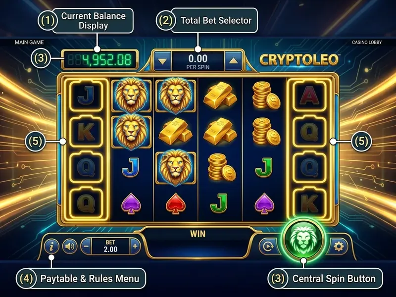 gold blitz slot interface game controls layout