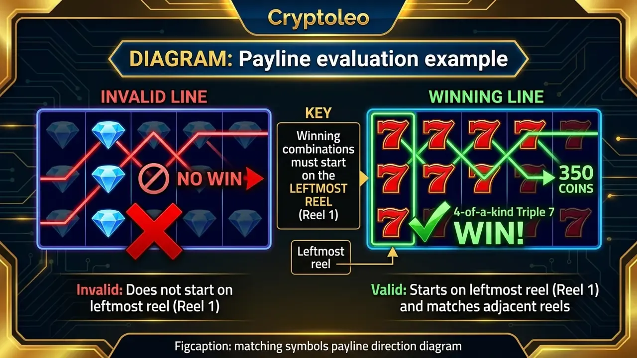 matching symbols payline direction diagram